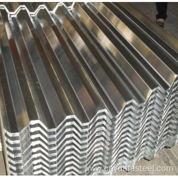 Corrugated sheet galvanized steel construction material